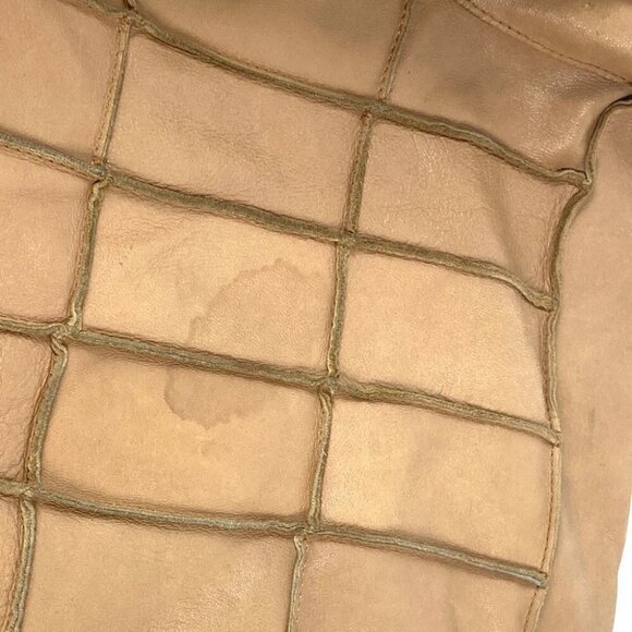 CHANEL vintage Chocolate bar Shoulder bag Tote Bag Shoulder Bag Leather Beige - Picture 12 of 15